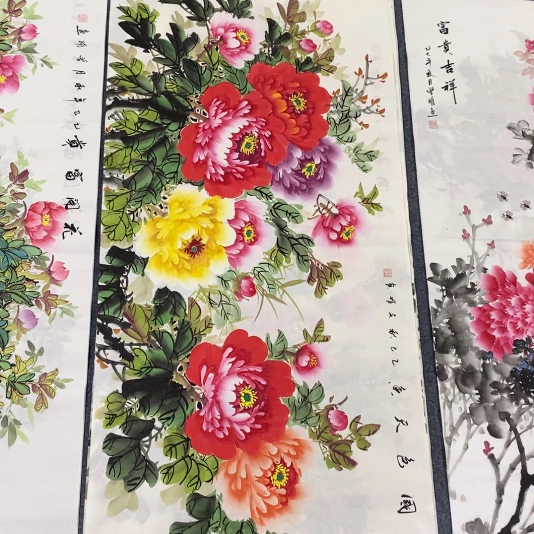 国画尺寸140✖️70四尺精品手绘画