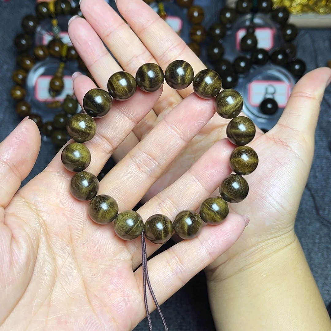 金丝楠手串/手链阴沉金丝楠1.2闪电水波手串230