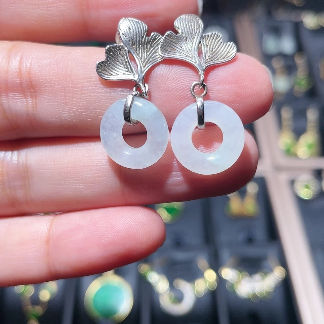 翡翠银S925镶嵌颈饰