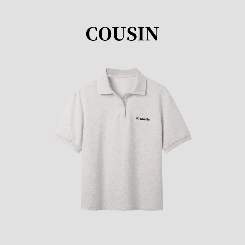 【BLB•板老板】夏季新款简约字母刺绣polo衫短袖 1116