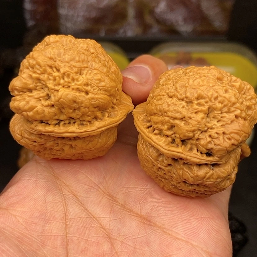 【闪购商品】文玩核桃把件44尺蝴蝶蟾