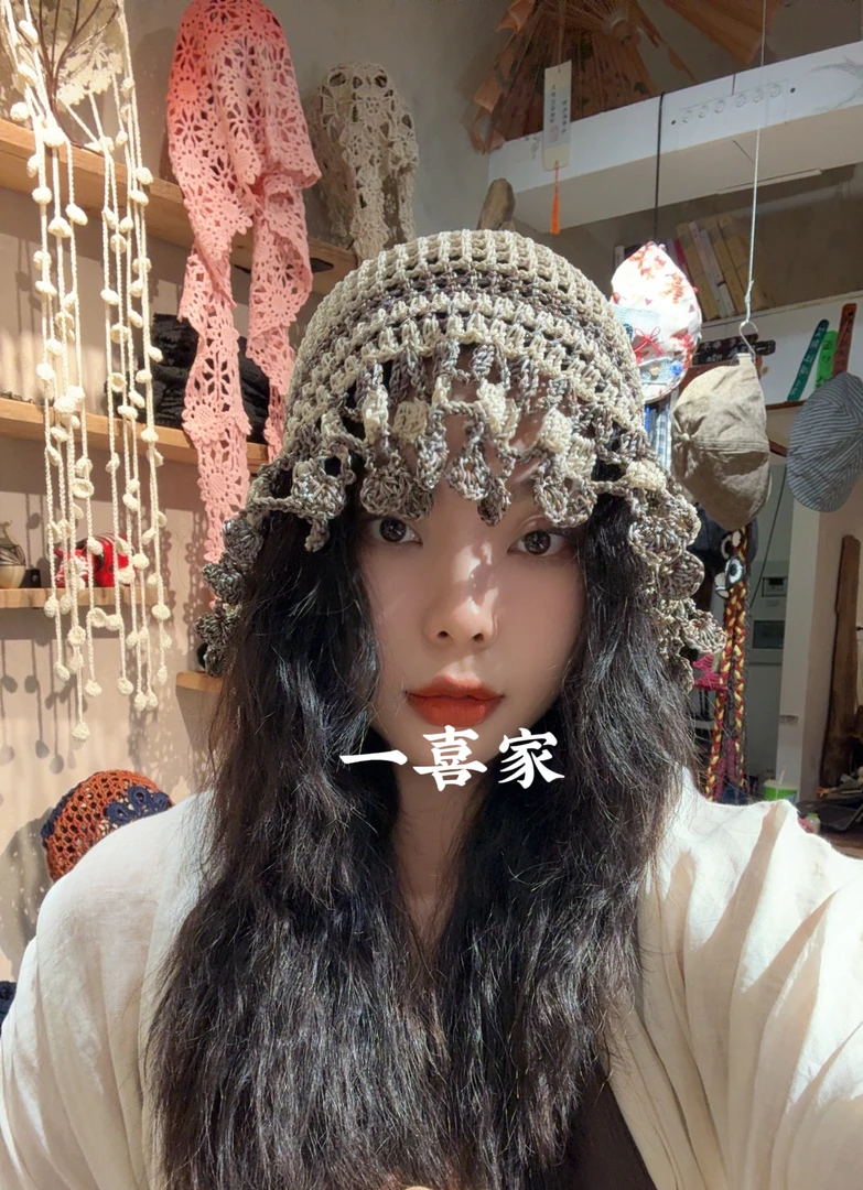 一喜家 镂空水母帽