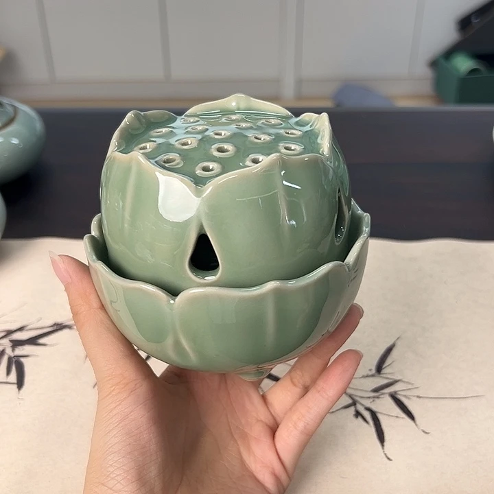 龙泉云间青瓷小米茶器