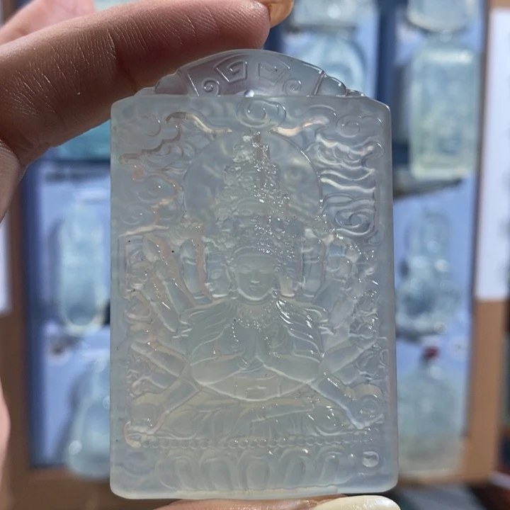 山***y岫玉未镶嵌颈饰吊坠