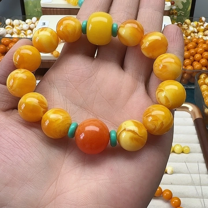 @***@非金属精品老蜡色素串搭配一条