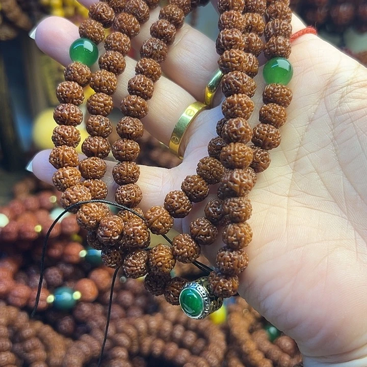 小***班大理石磁石108颗精品8mm手串