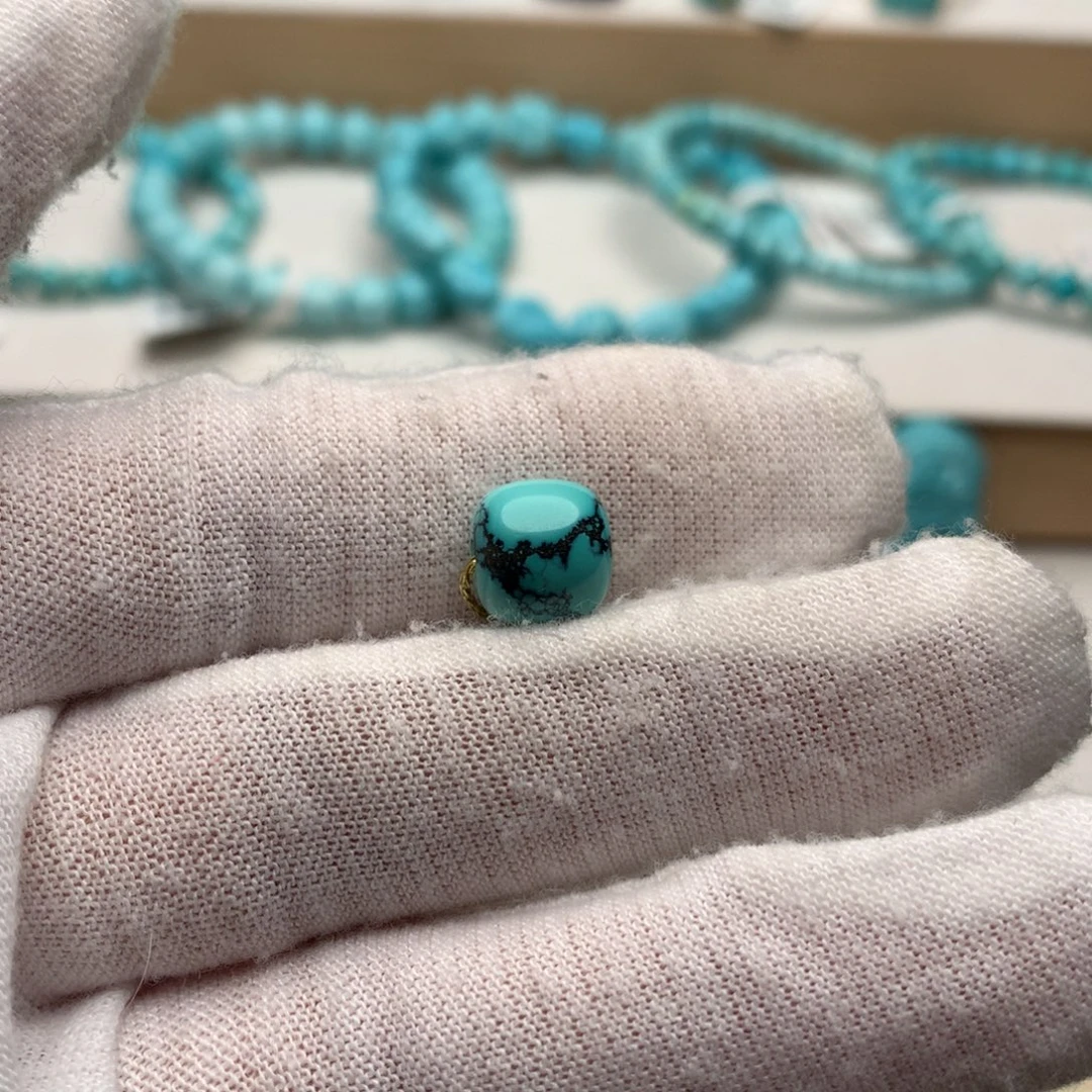 绿松石未镶嵌珠宝奇石9.1mm