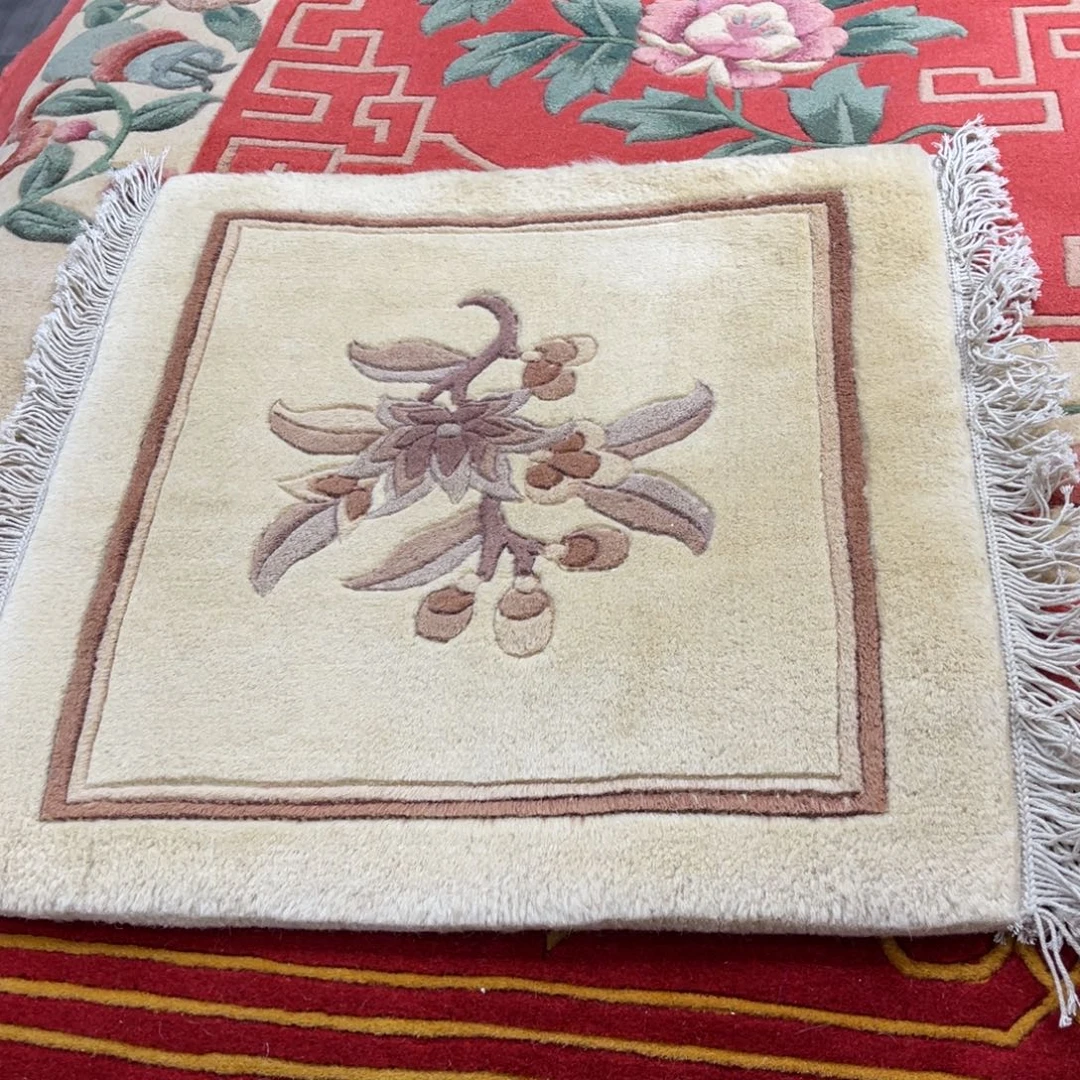 羊毛55×55纯羊毛手工