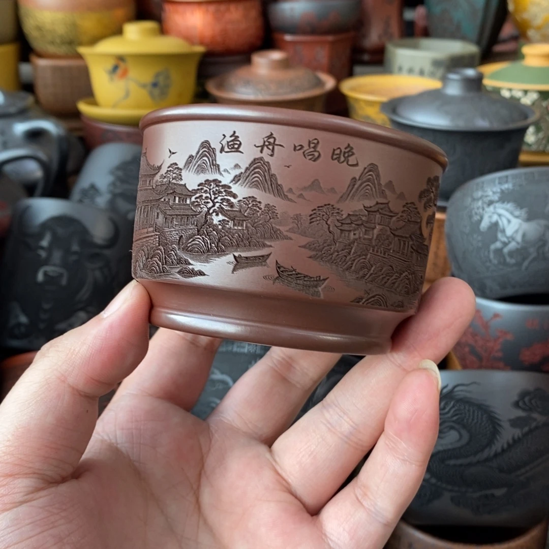 宜兴全手工紫砂杯