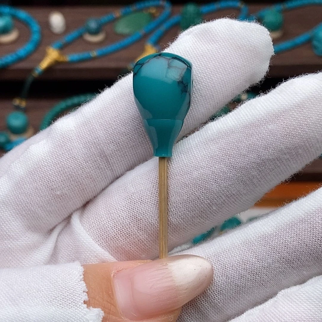 柏***技绿松石未镶嵌绿松石配饰h