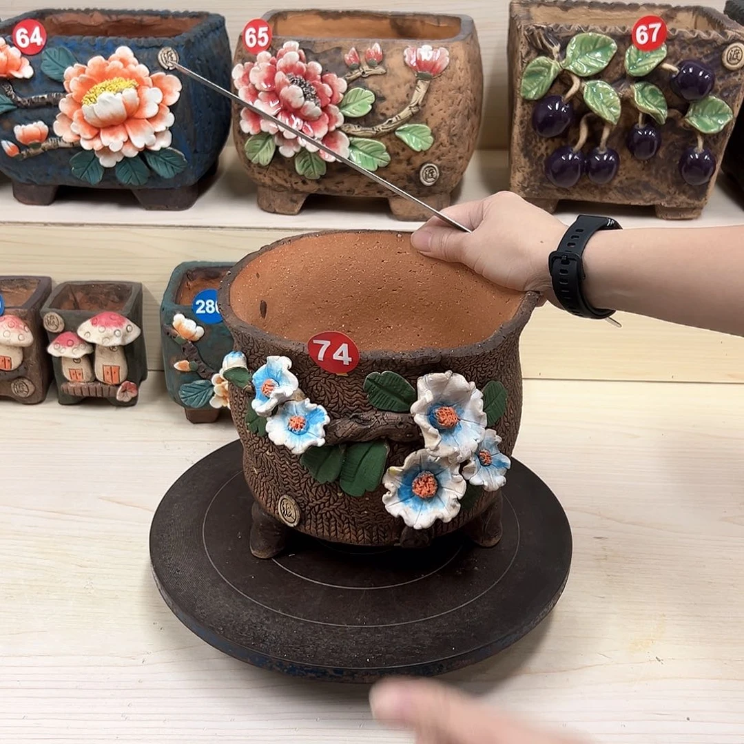 紫砂花盆秒杀74号内口 16外高16