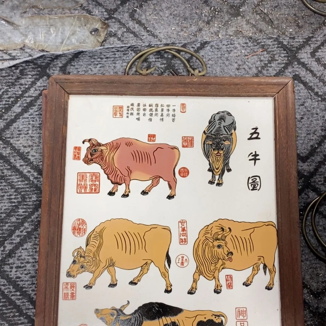 瓷片37*28厘米景德镇瓷板画柴窑烧制