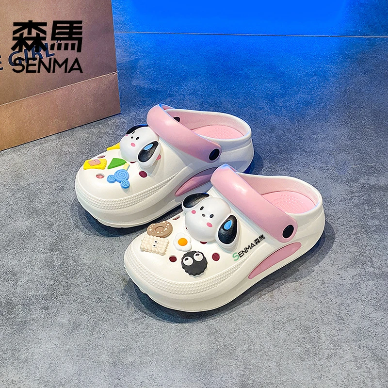 森马女鞋夏季网红潮流百搭镂空洞洞鞋外穿防滑耐磨软底透气包头拖