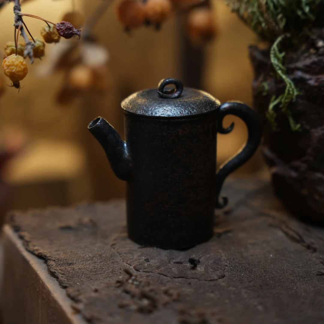 【柿间浅憩】全手工*柴烧*正把壶*小泡壶