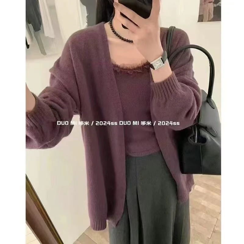 (韩傢)针织两件套上衣5960