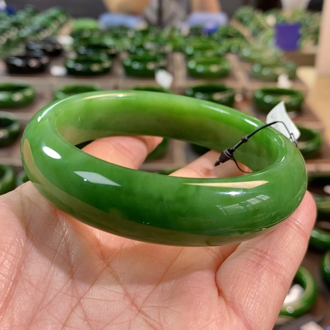 和田玉（碧玉）手镯未镶嵌60.5