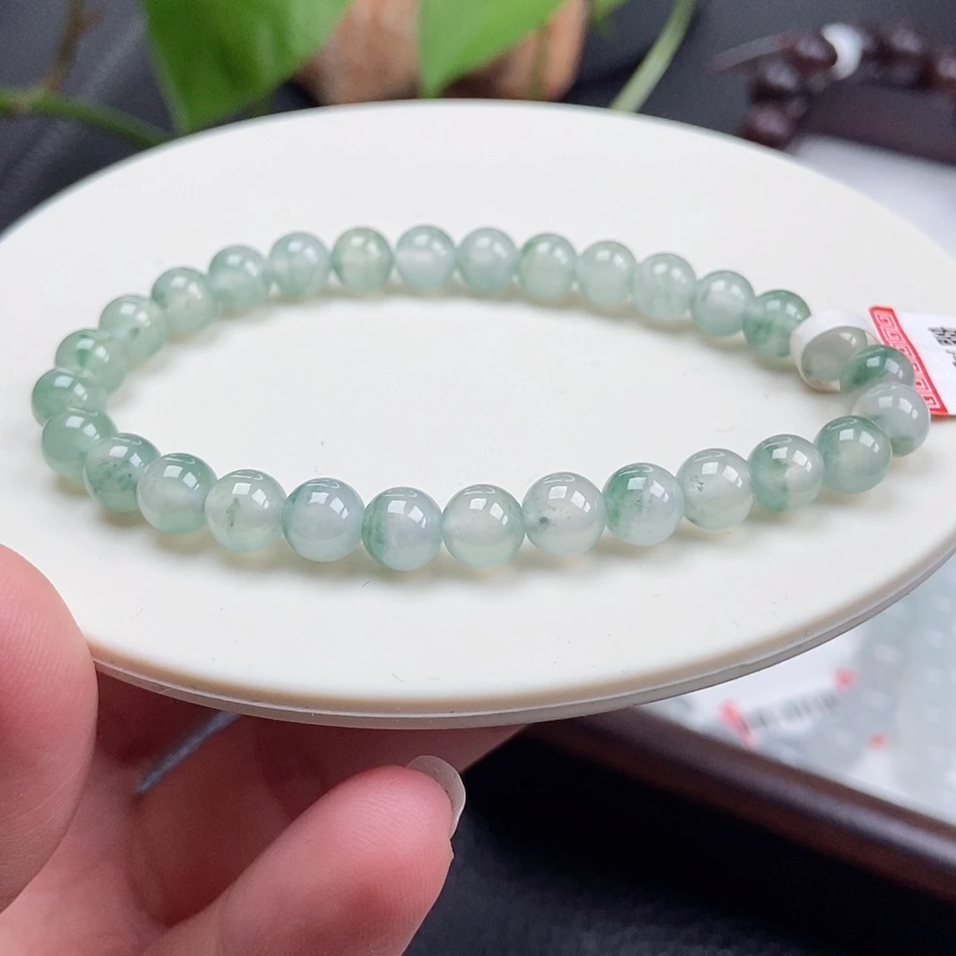 翡翠未镶嵌手链卡6.5