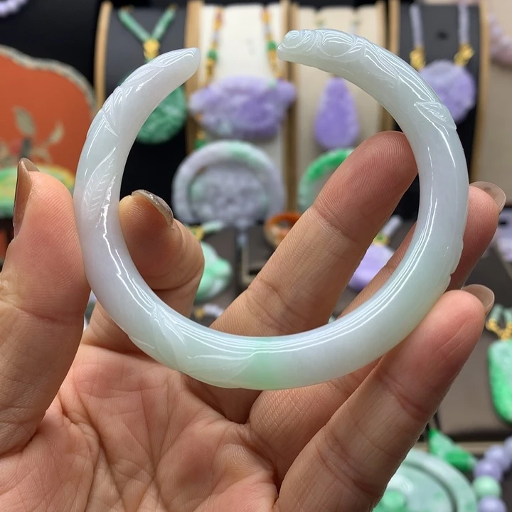 翡翠未镶嵌手链翡翠手镯58.8