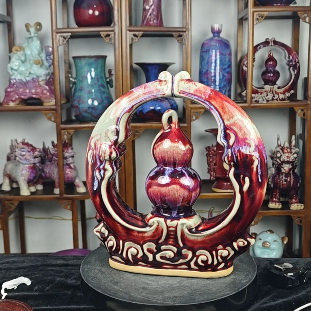 摆件神后镇钧瓷摆件