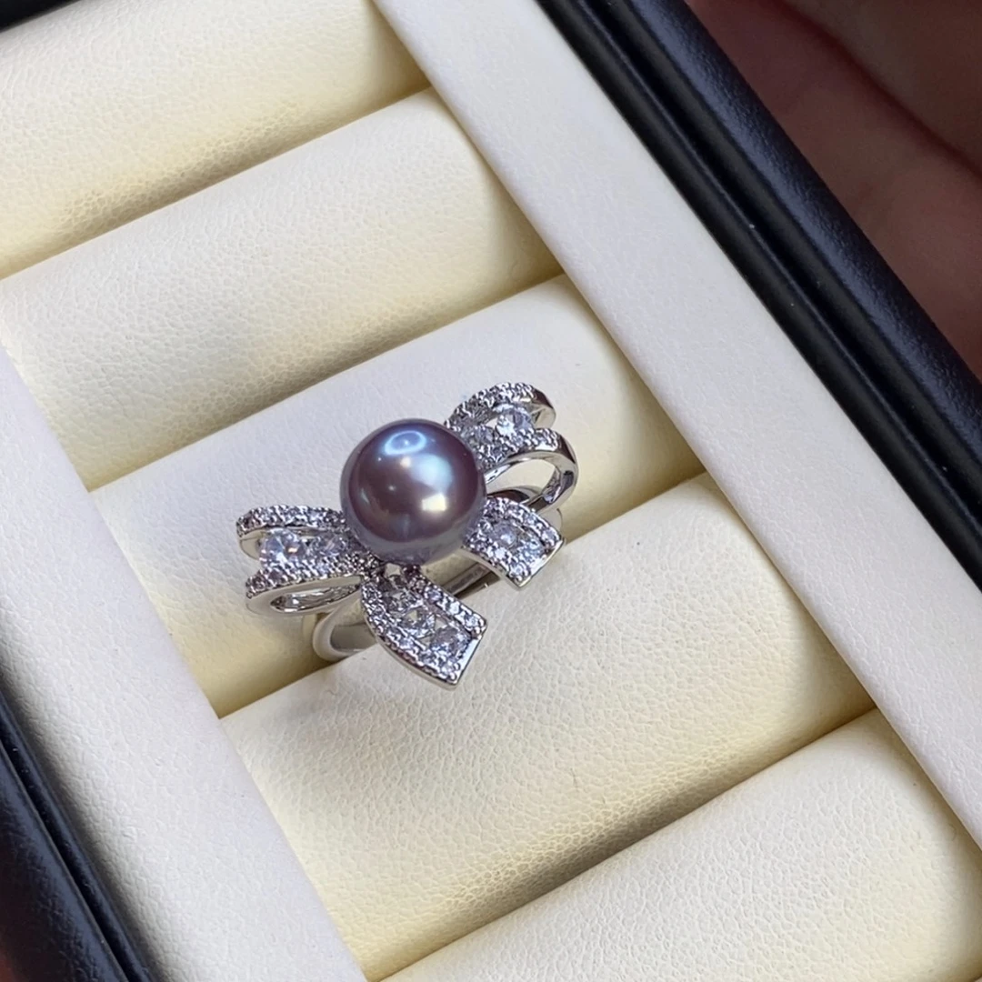 合金戒指淡水珍珠特价微瑕