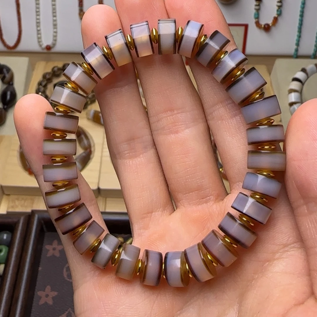 玛瑙/玉髓未镶嵌手链