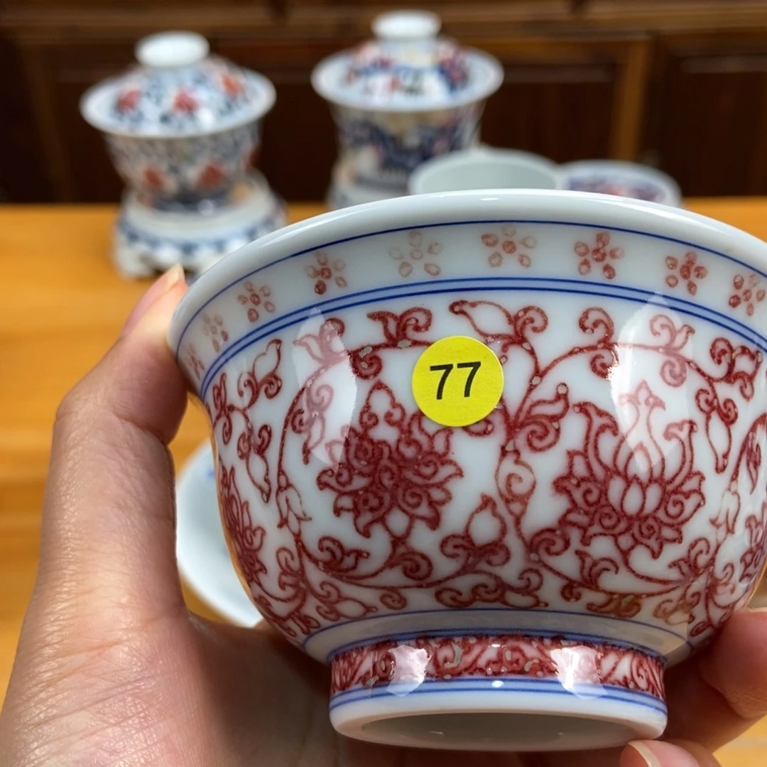 手绘现代茶具非古董