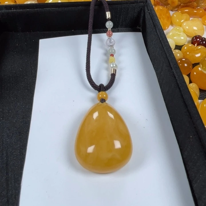 裸石蜜蜡未镶嵌蜜蜡吊坠