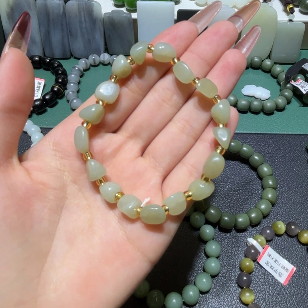 和田玉手链未镶嵌