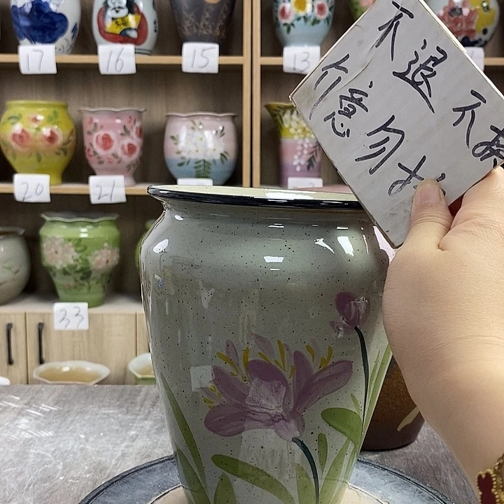 摆件12xc景德镇陶瓷花盆