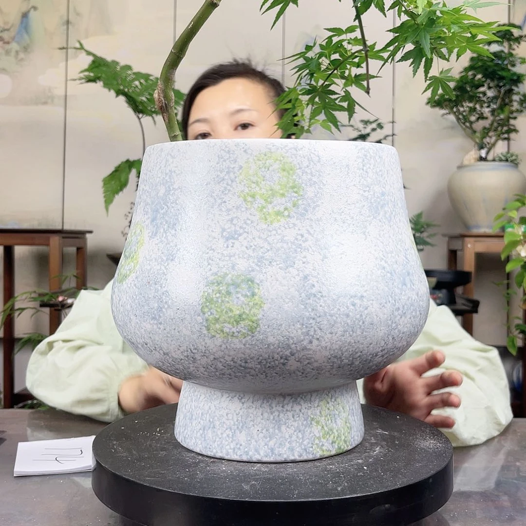 紫砂花盆王嫂花盆直播0607-1558高26口20
