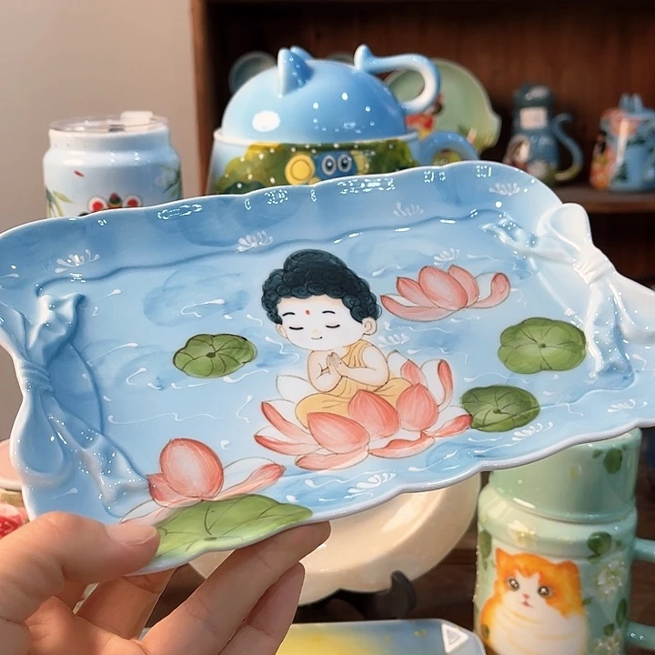 陶景德镇釉下手绘陶瓷