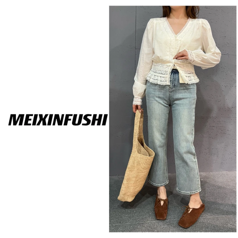 【Mei Xin】蕾丝花边衬衫/5602/Z