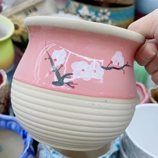 多肉绿植陶瓷花盆9.9包邮