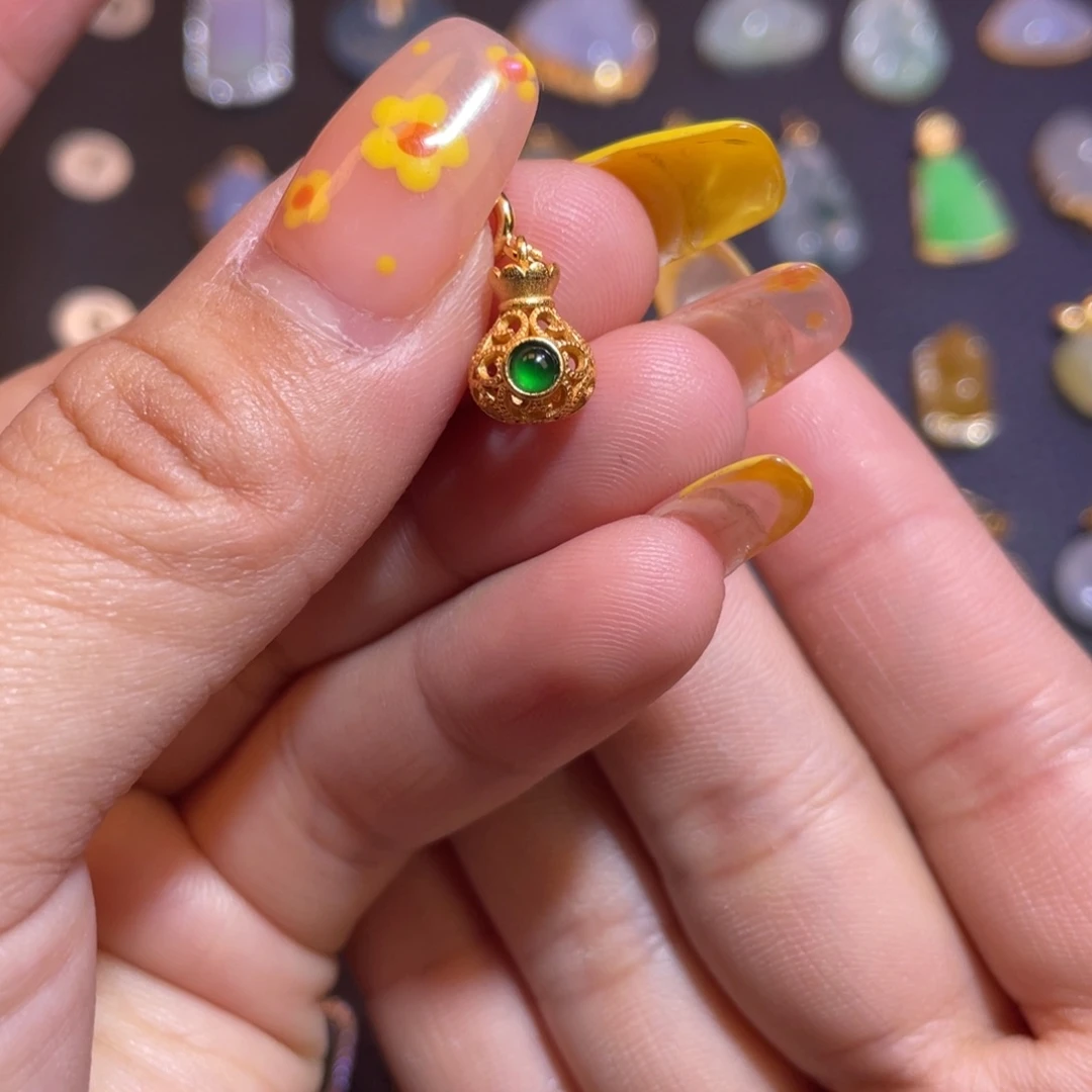 翡翠银S925镶嵌颈饰