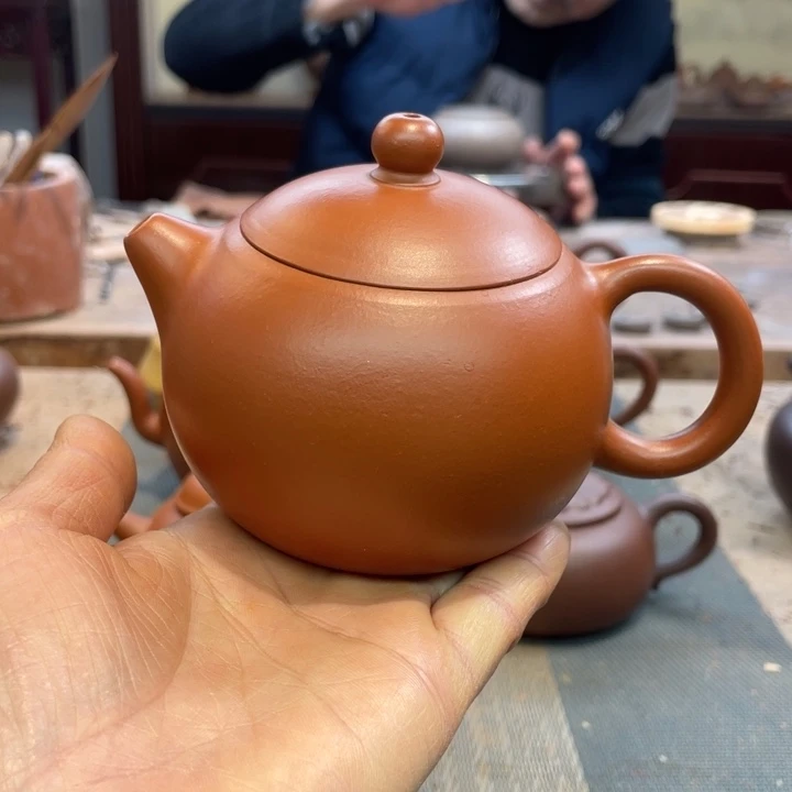 茶壶紫砂左*西施壶原矿朱泥