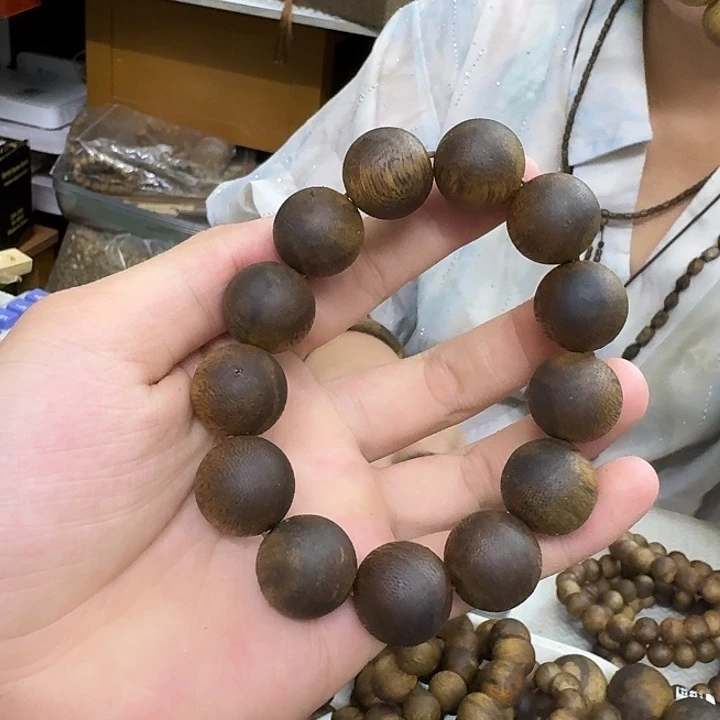 手串沉香张勺子沉水浮单圈 1.8-20 克多样性发一