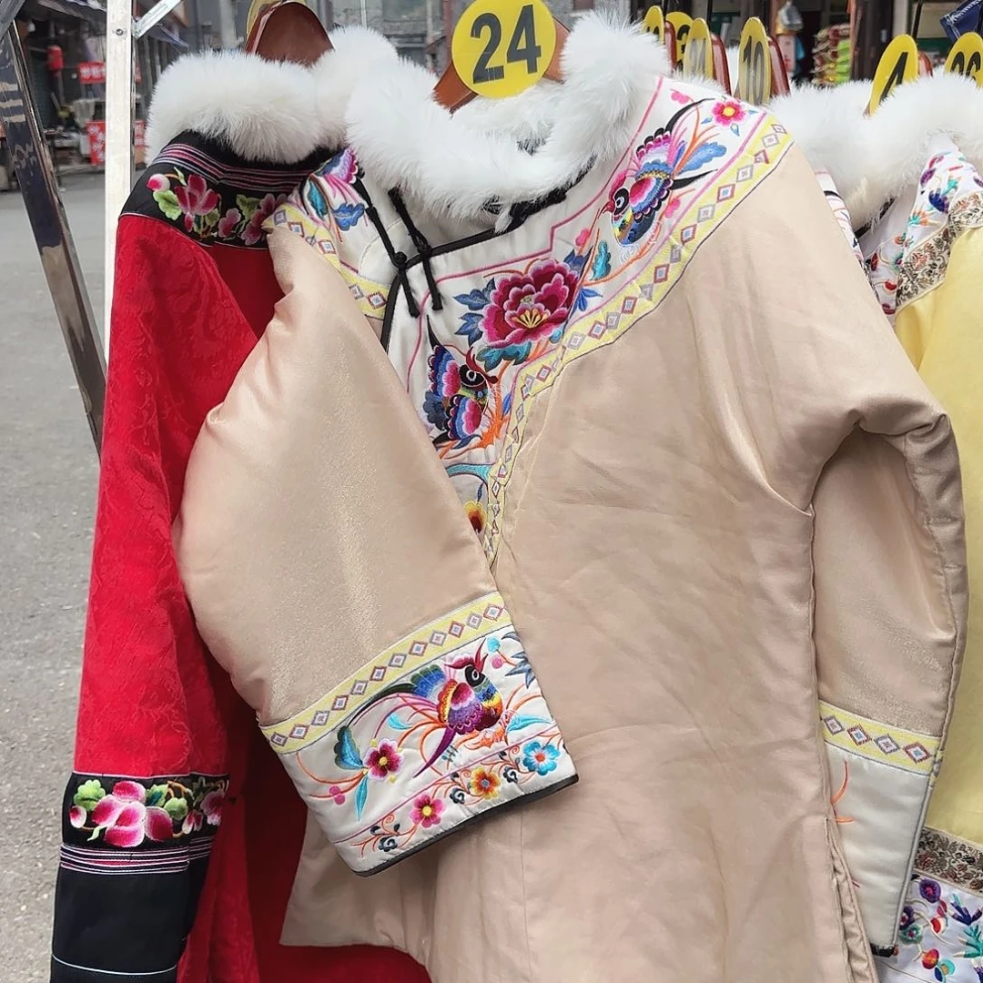 猫***贝湘西苗族刺绣加厚香槟色