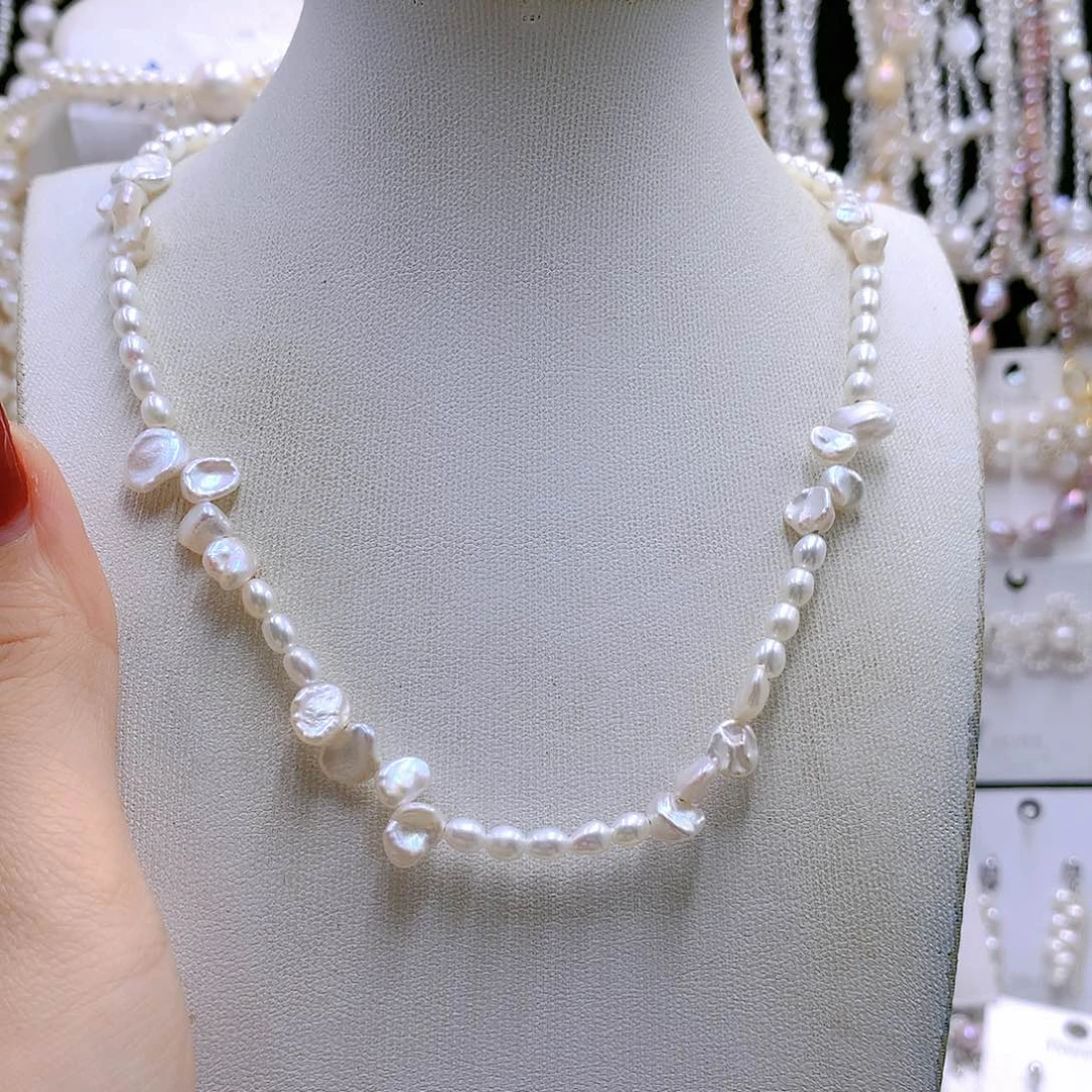 银S925镶嵌耳饰淡水珍珠