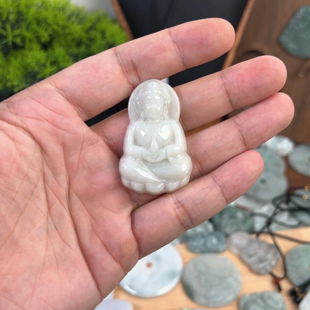 颈饰未镶嵌翡翠天然A货翡翠0106