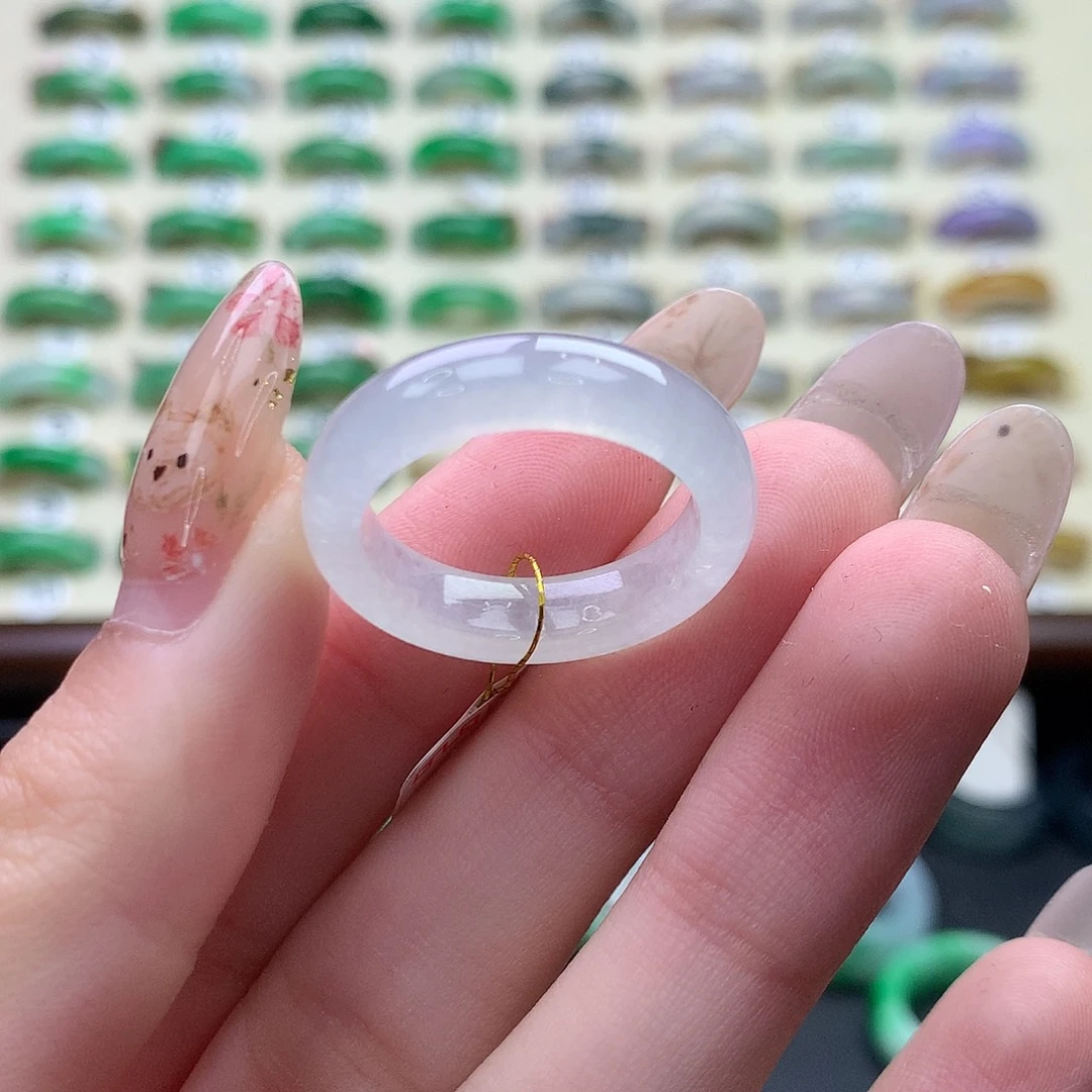 翡翠未镶嵌戒指港19