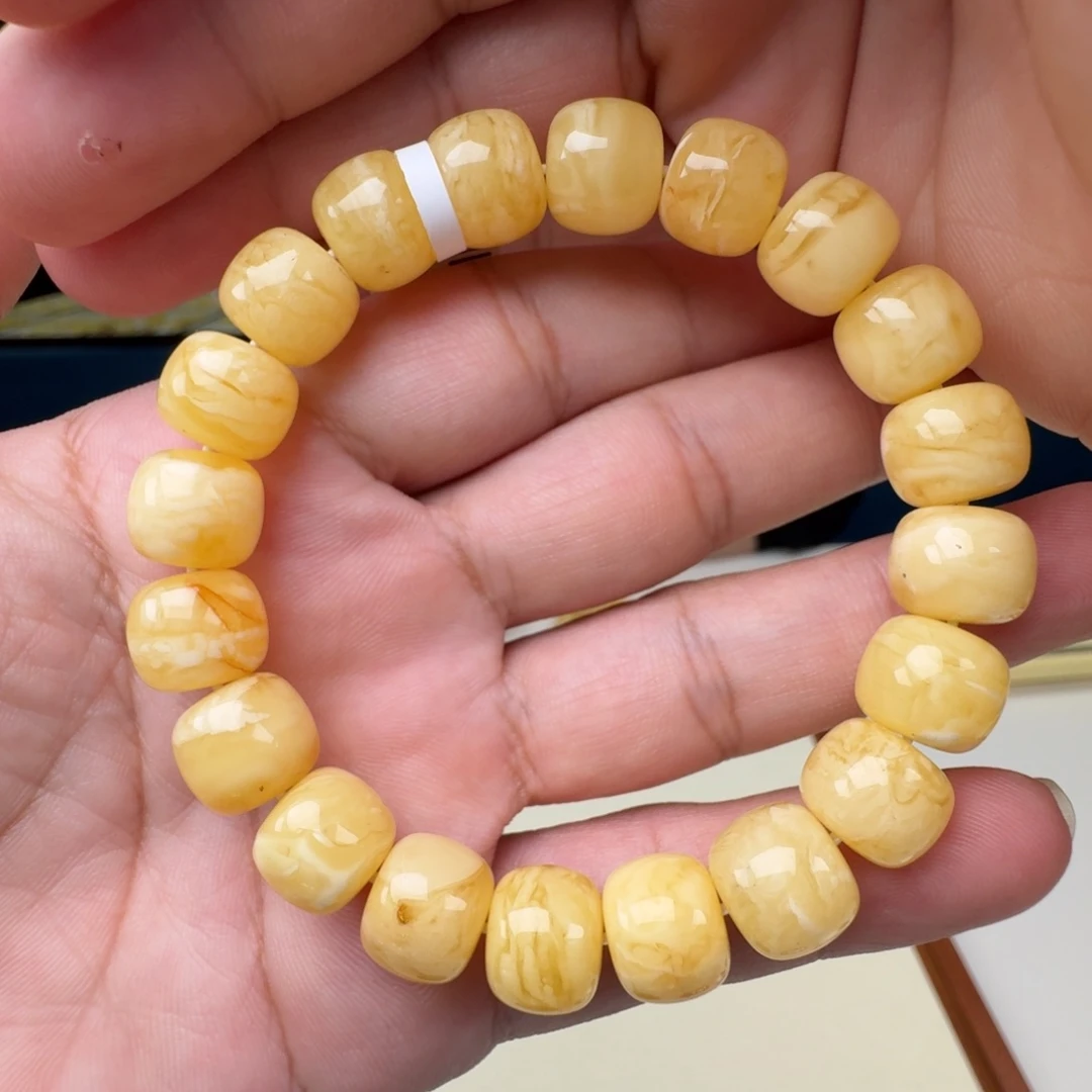 琥珀未镶嵌手链蜜蜡手串