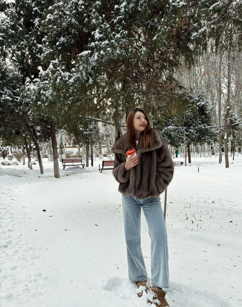 【intizooooy】2024年新款毛外套常规款加厚保暖衣长58厘米ZD85002