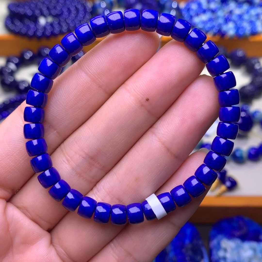 青金石未镶嵌手串6mm