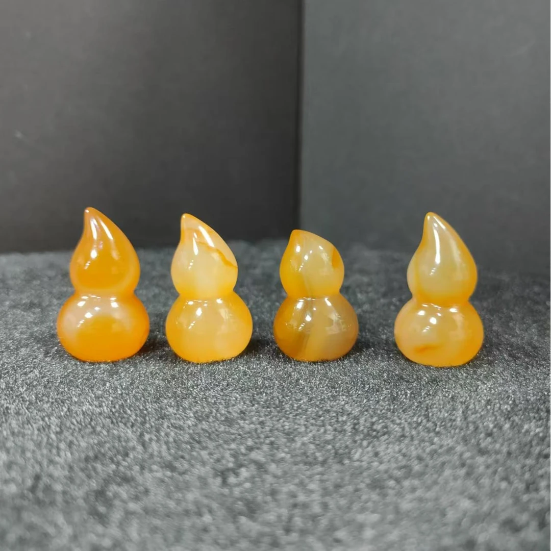 S7597【盛年珠宝】田黄葫芦黄玛瑙吊坠-配绳-多样性只发一件