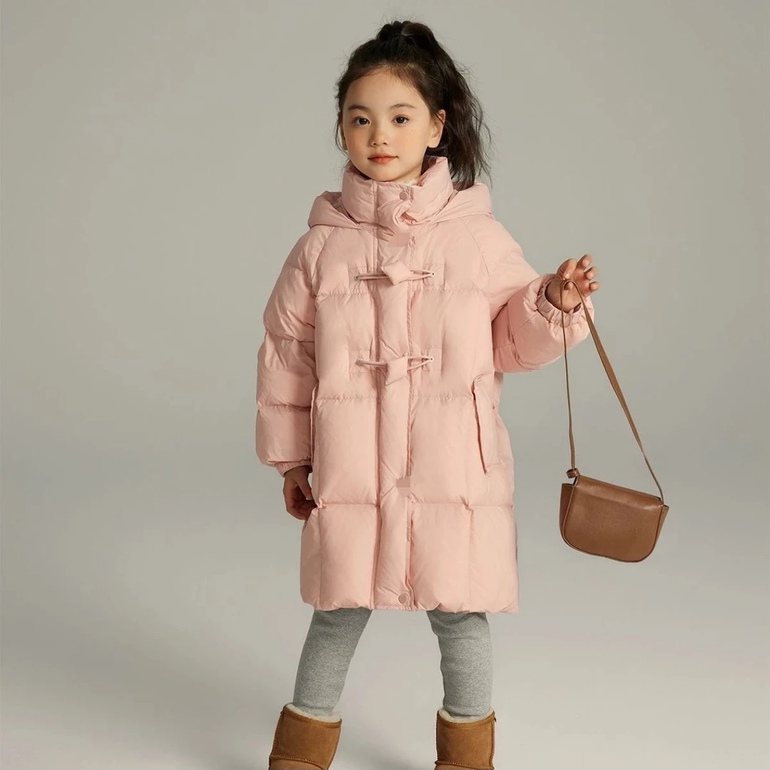 冬款 女童中大童长款加厚外套