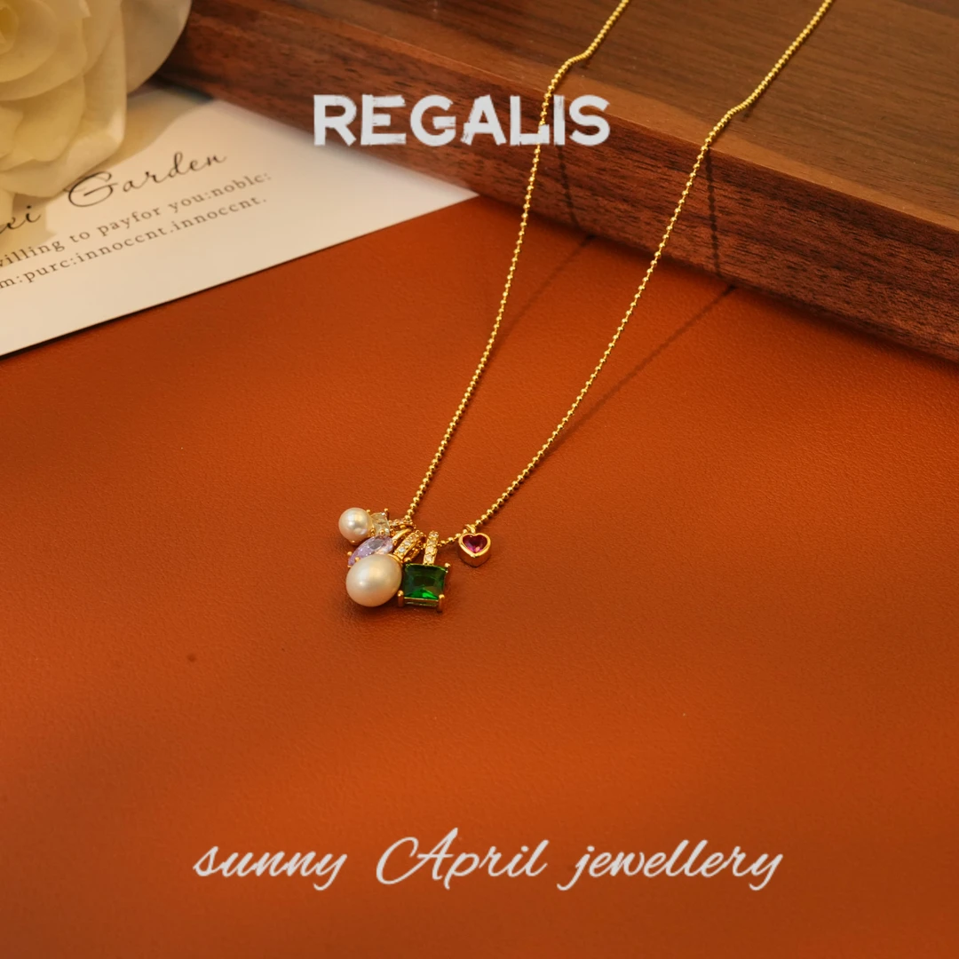 铜合金项链 原创设计)简约链子轻奢饰品精致锁骨链X0112