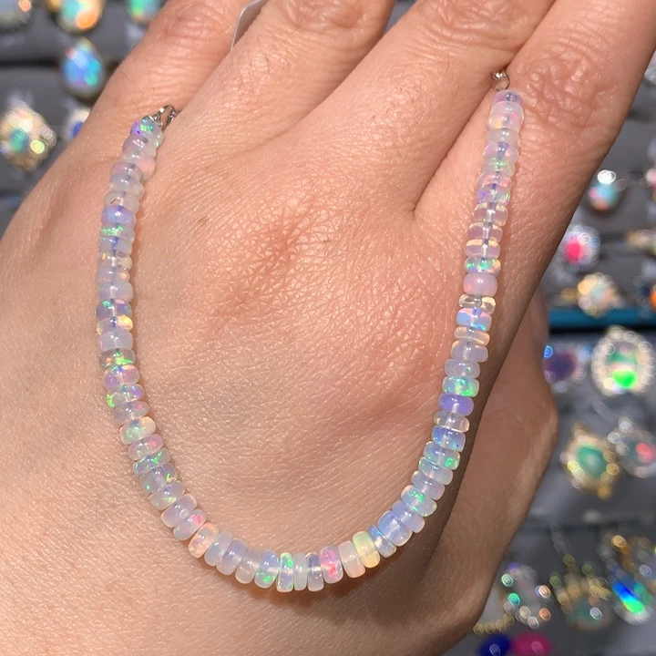 欧泊福利手链银S925镶嵌