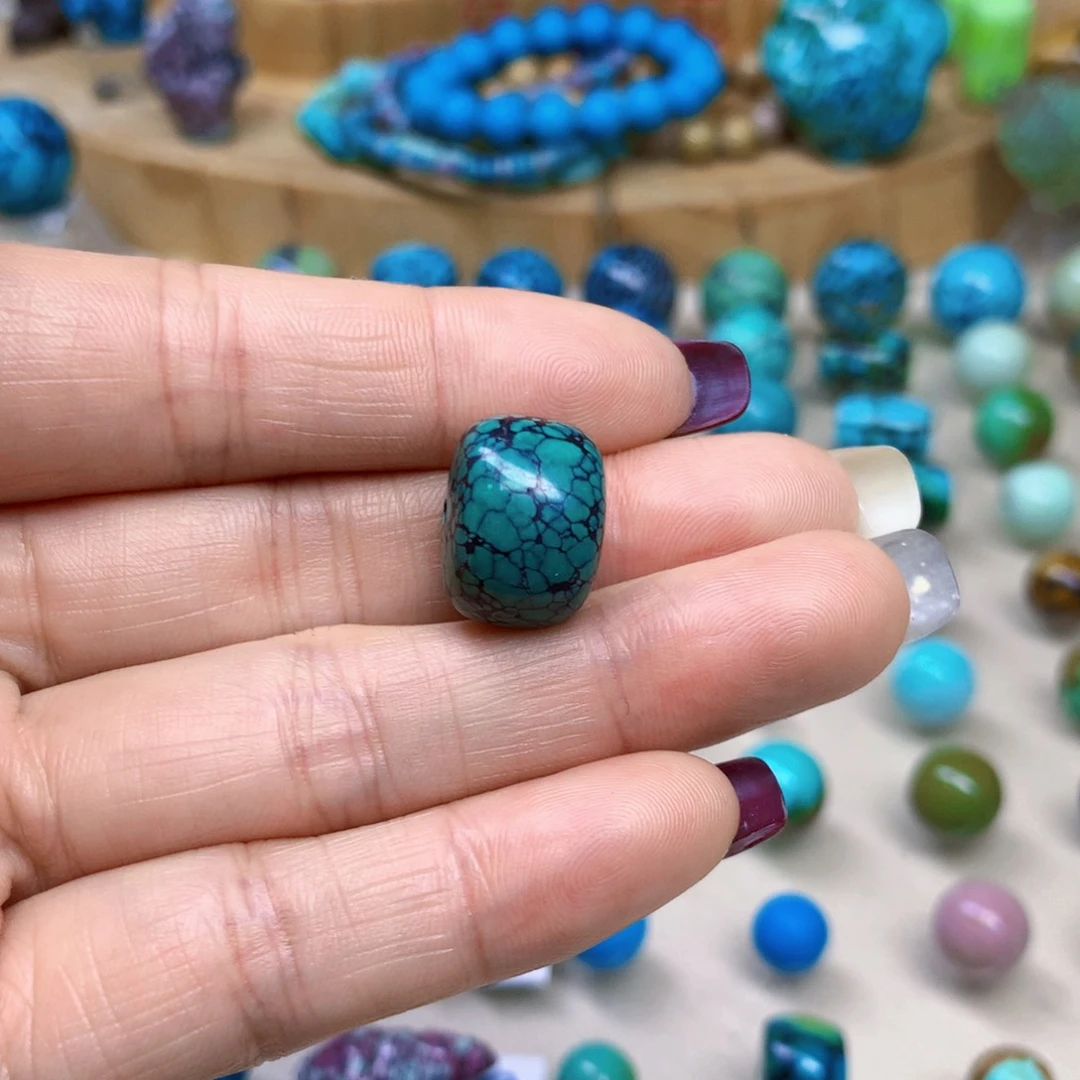 绿松石未镶嵌三彩随行