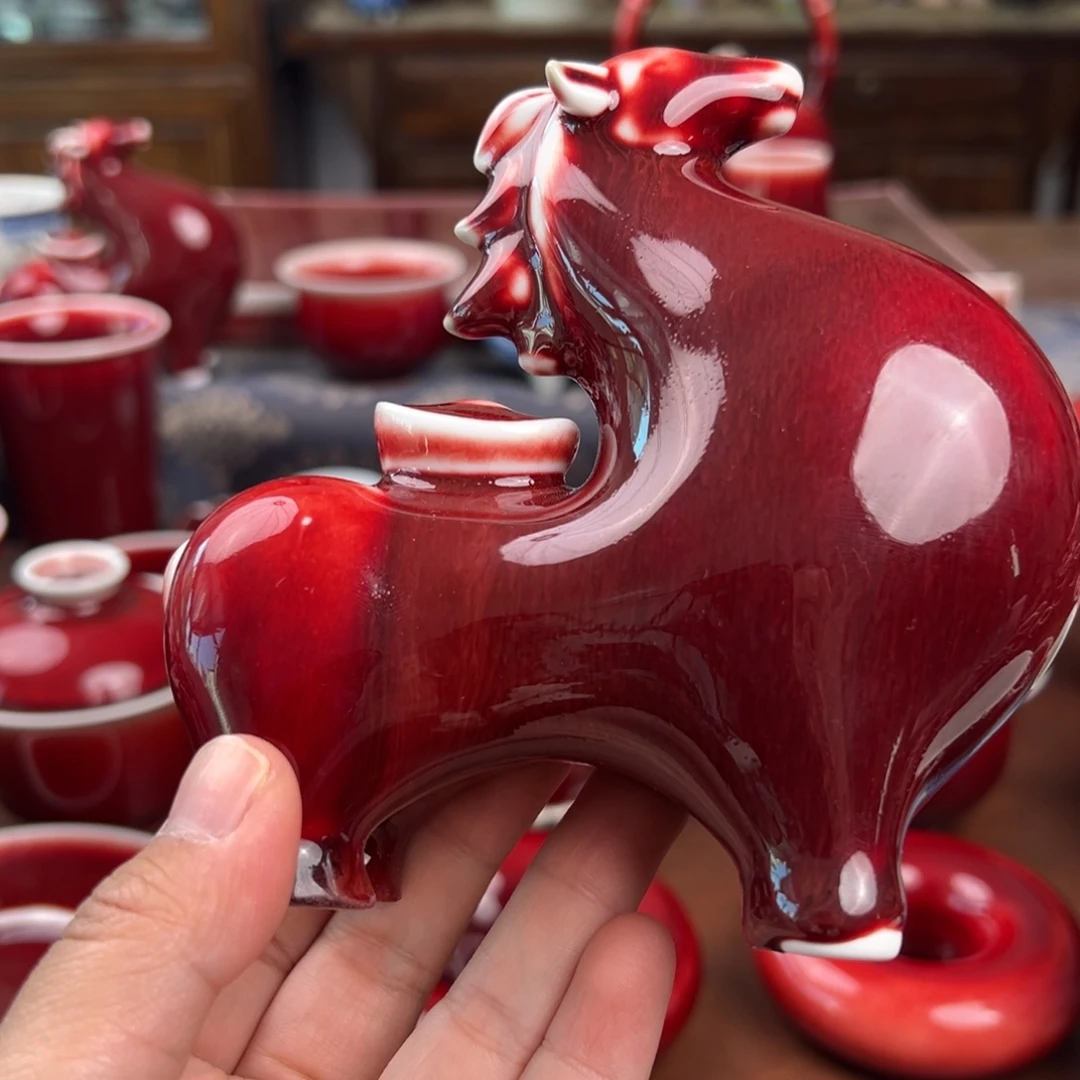 蔷***花陶瓷景德镇陶瓷郎红