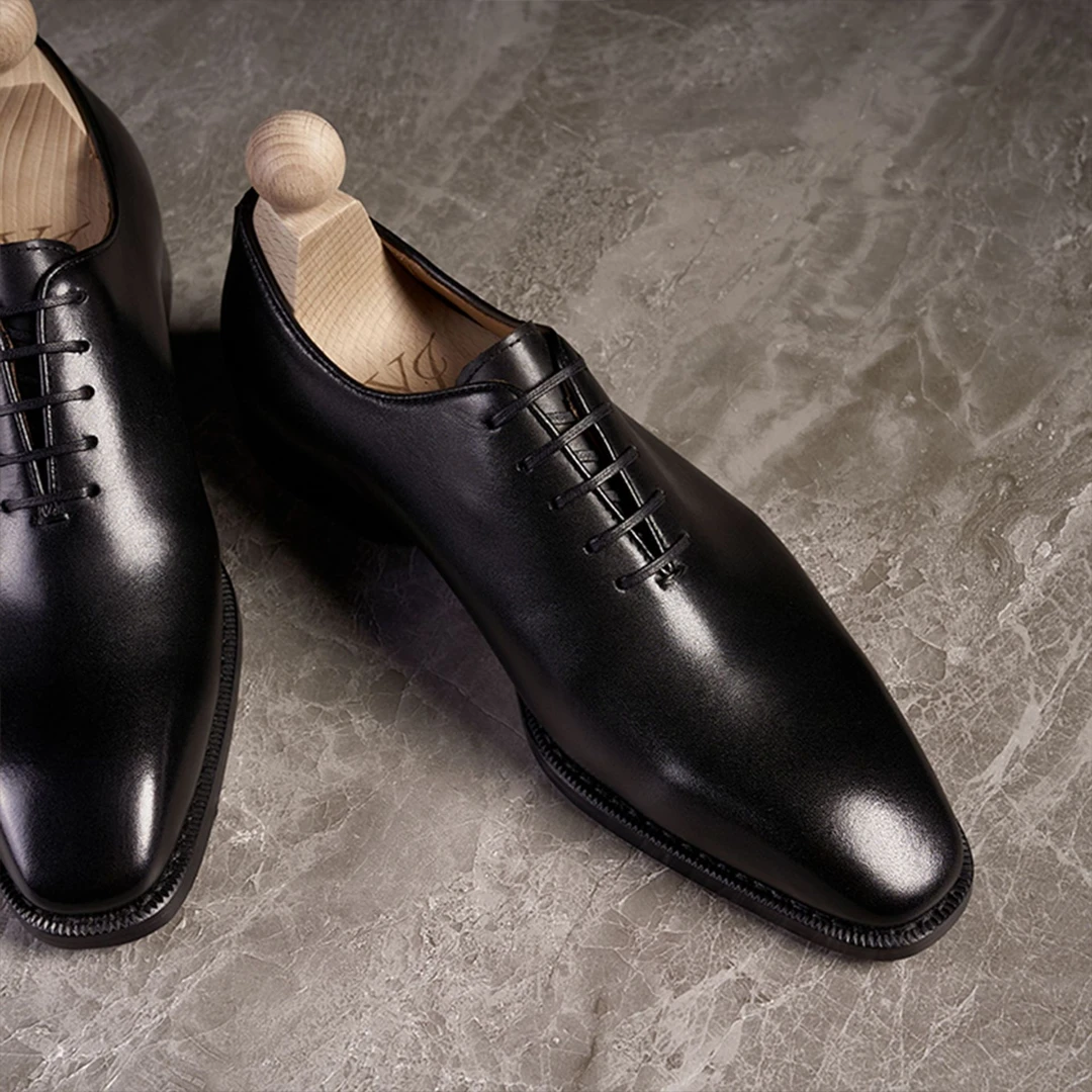【新疆西藏包邮】大码一片式牛津男鞋春季商务休闲正装皮鞋男时尚英